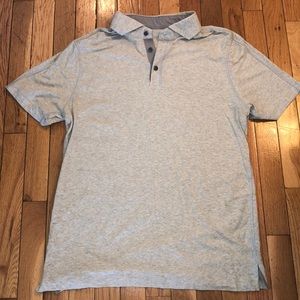 LULULEMON Men’s Polo, Lite Grey, LG
